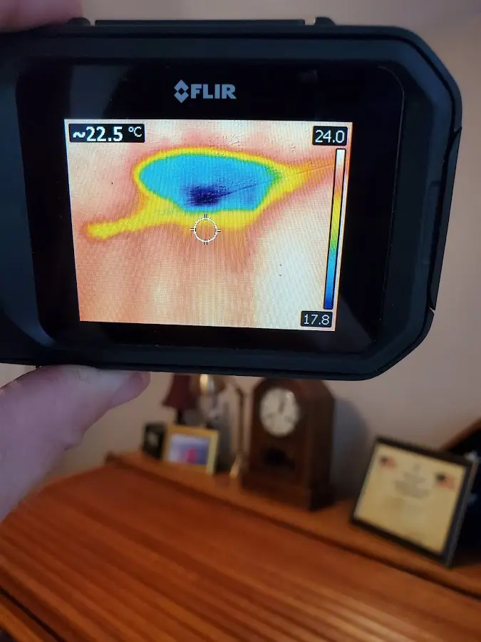 Thermal imaging inspection for water damage in Muscle Shoals