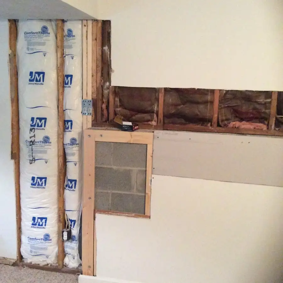 Wall insulation replacement during Contents Cleaning & Restoration in Muscle Shoals